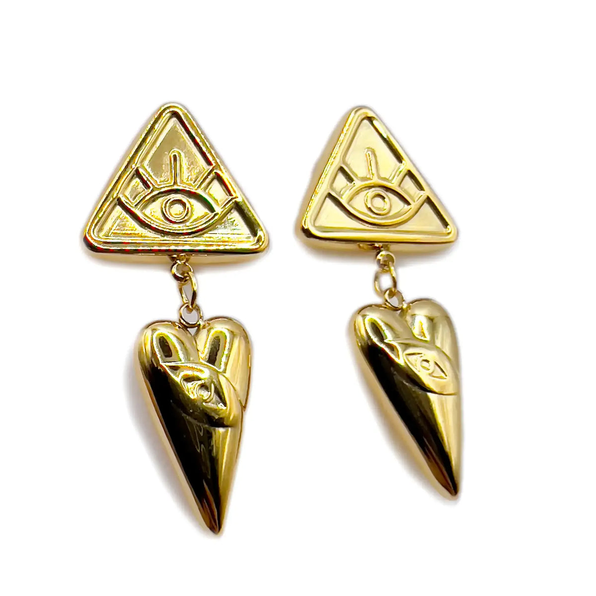 Aros Amane Bañados en oro 18k