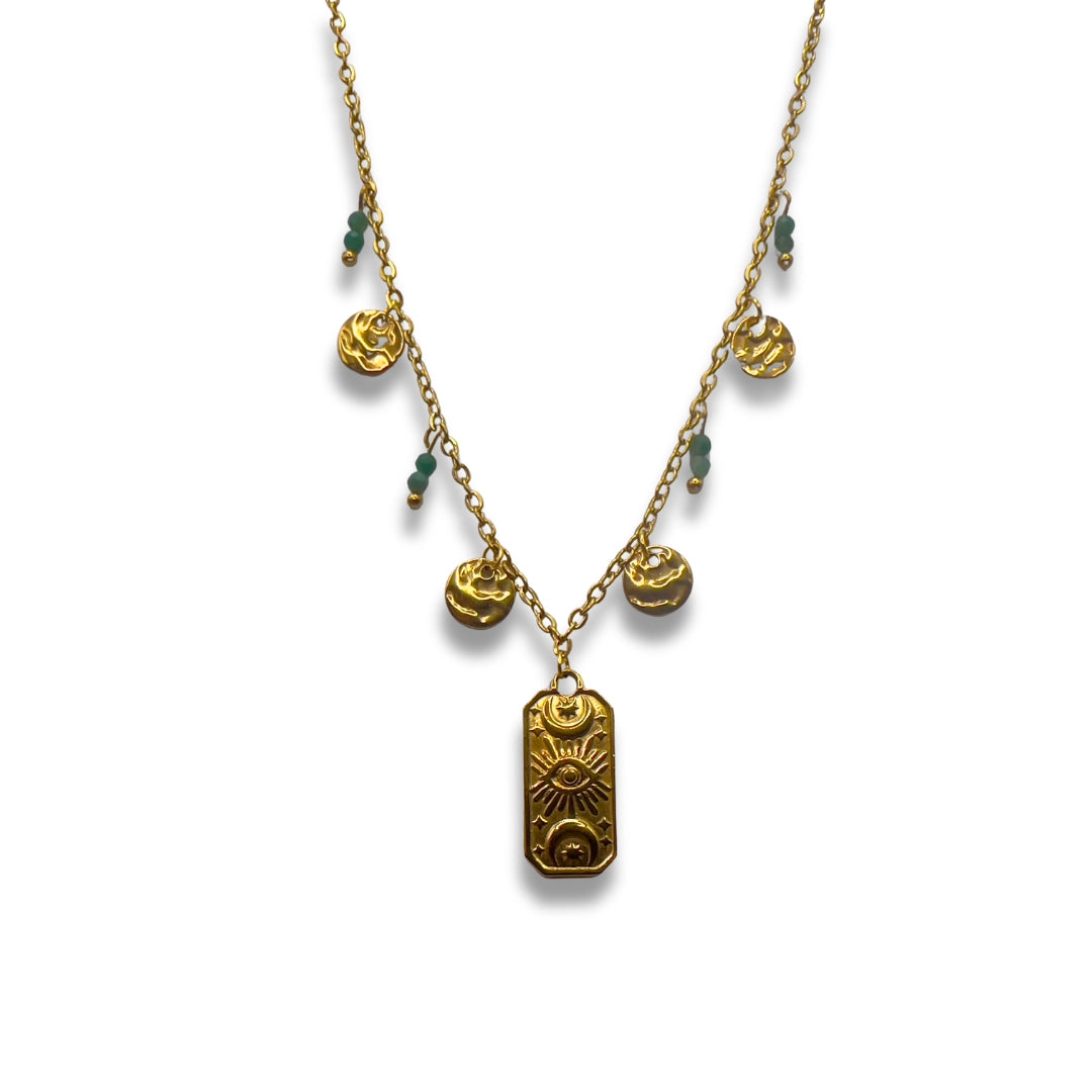 Collar Nayra Bañado en oro 18k