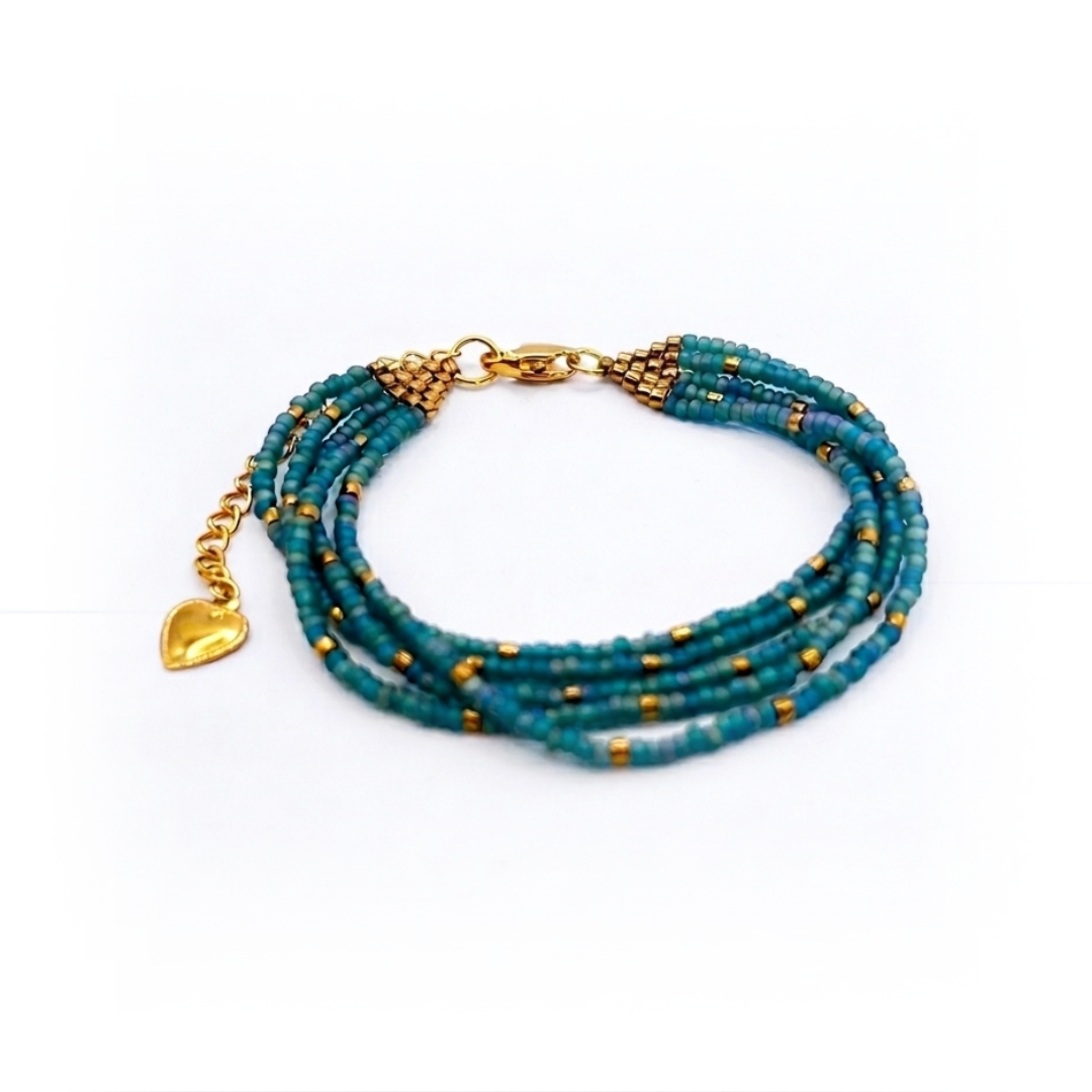 Pulsera Sirena Bañada en oro 18k